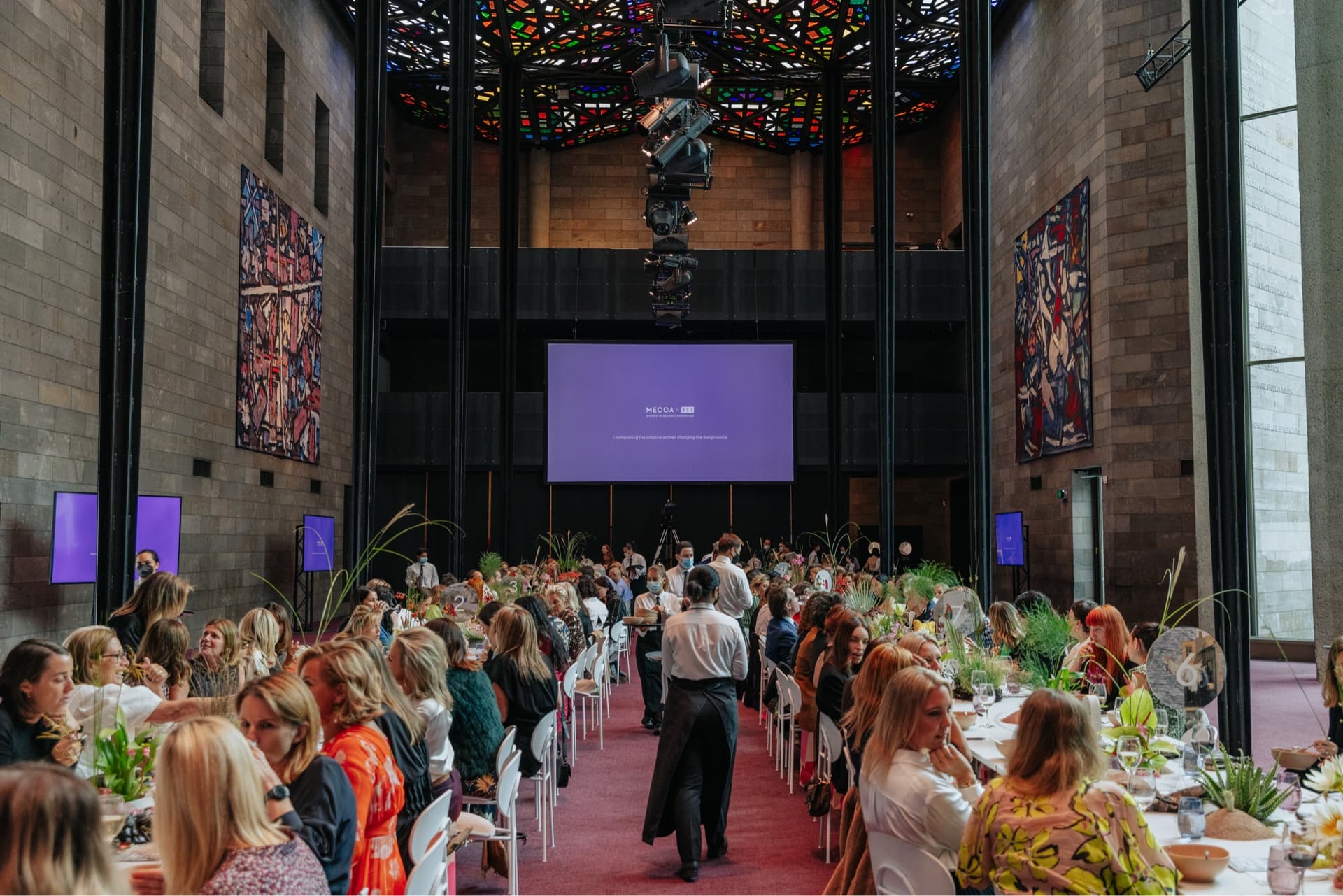 MECCA x NGV Women in Design Commission, International Women’s Day lunch in the NGV Great Hall