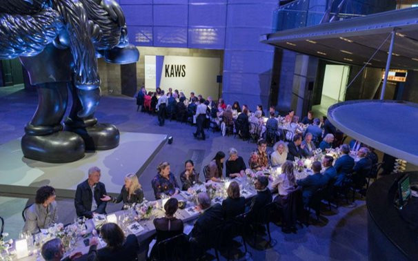 NGV Business Council private dinner hosted around KAWS sculpture, <em>GONE</em>