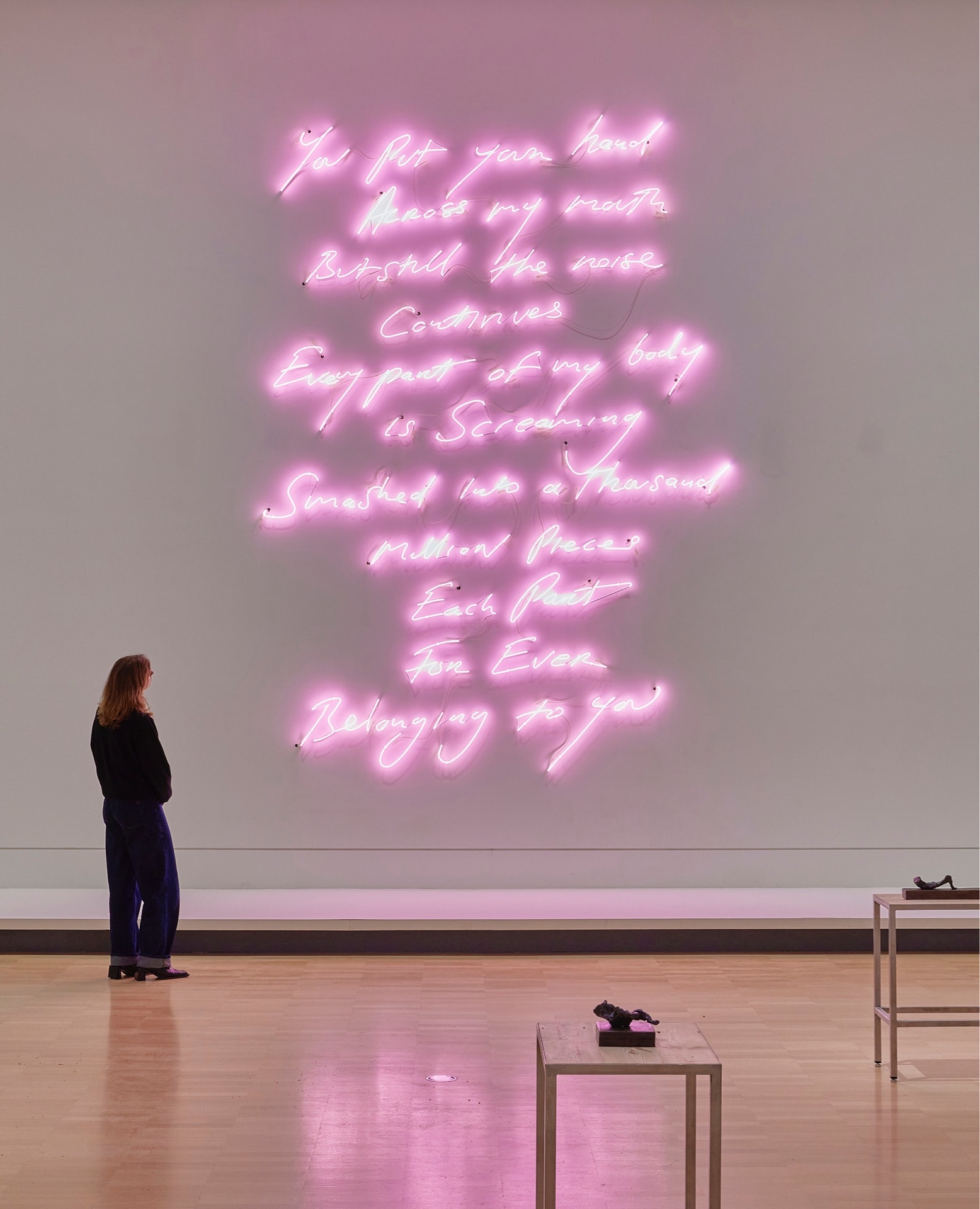Installation view of Tracey Emin’s works on display in NGV Triennial from 3 December 2023 to 7 April 2024 at NGV International, Melbourne. Photo: Sean Fennessy