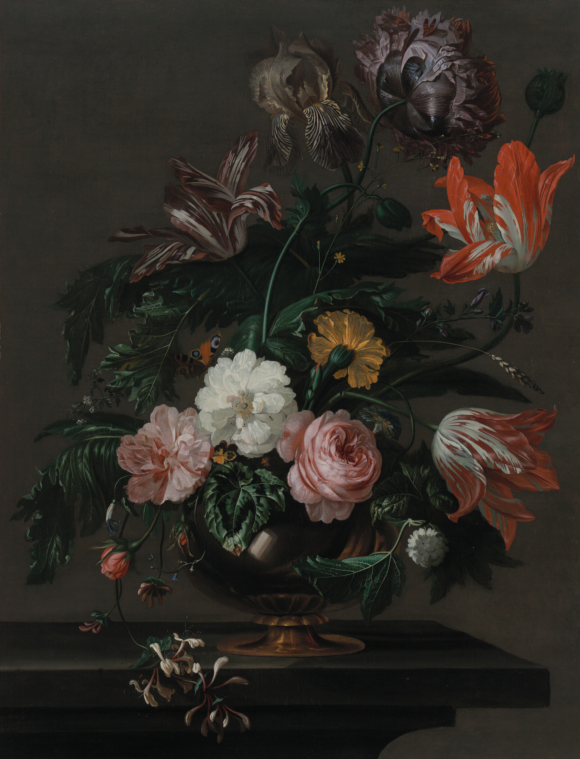 THE NETHERLANDS<br />
<em>Flowerpiece</em> (late 17th century)<br />
oil on canvas<br />
70.4 x 54.6 cm<br />
National Gallery of Victoria, Melbourne<br />
Gift of Mr Norton E. Grimwade in memory of his wife Mrs Norton E. Grimwade, 1945<br />
1417-4